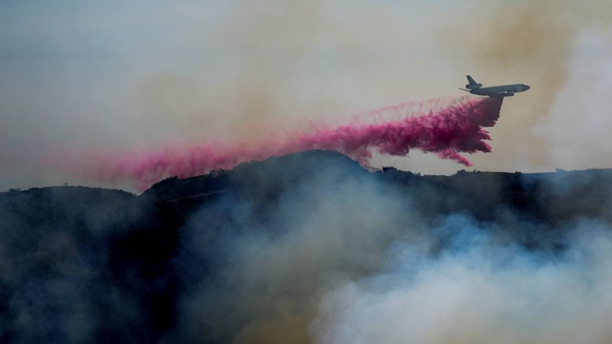 Pink Flame Retardants Are Being Used To Slow California Fires. What Do We Know About Them?