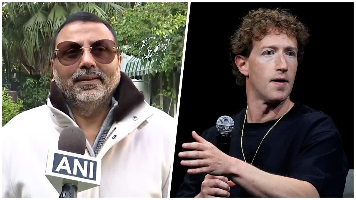 Nishikant Dubey and Mark Zuckerberg