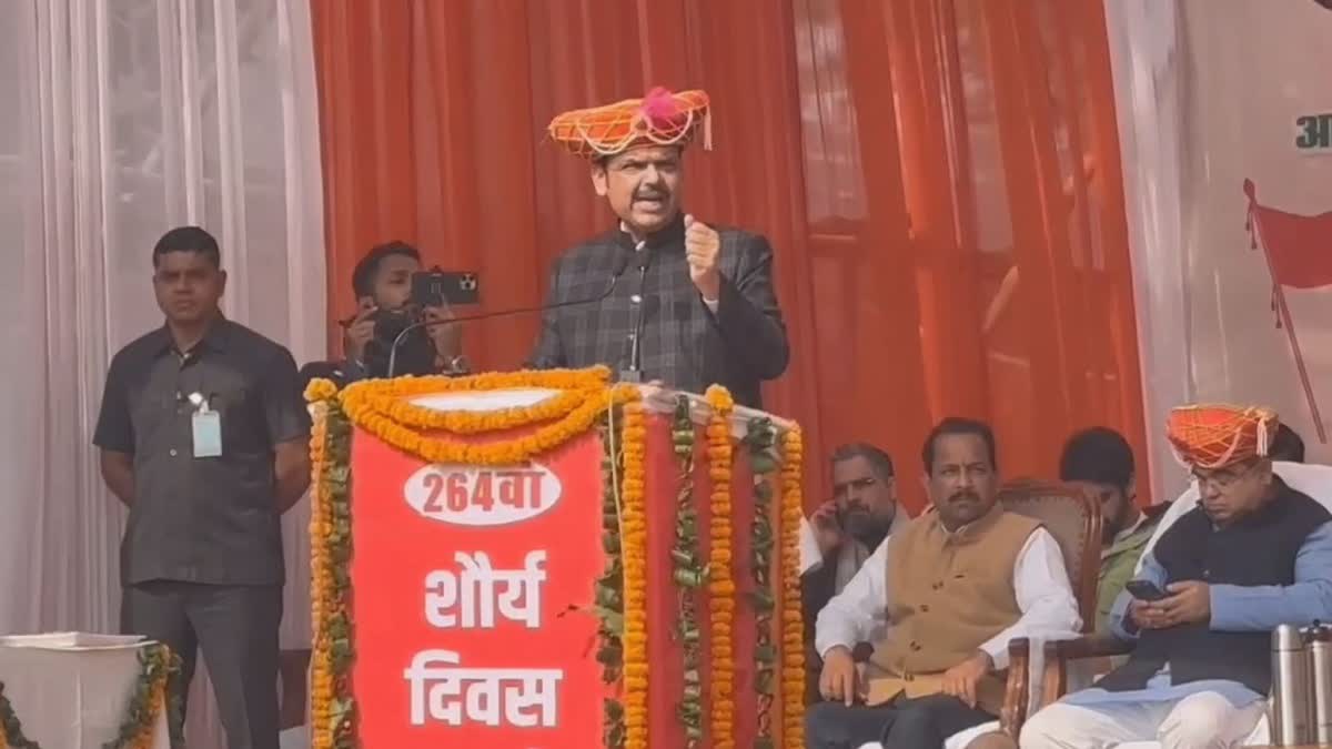 Maharashtra Chief Minister Devendra Fadnavis at Shaurya Sthal in Panipat