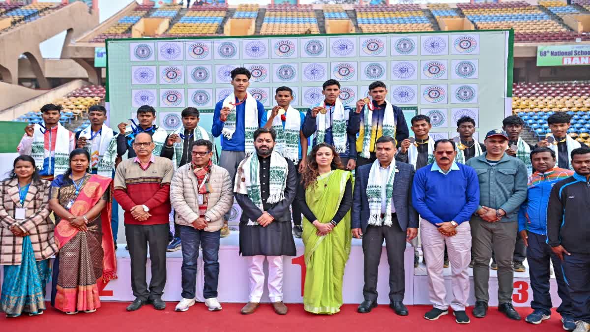 Jharkhand won medals in 68th National School Games Competition in Ranchi