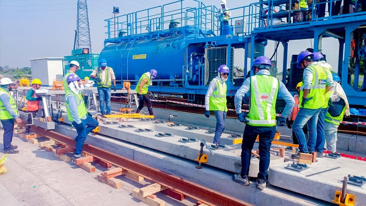 Bullet Train Project: 201 Meter Long PSC Concrete Bridge Completed