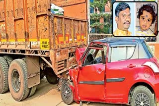 Father And Son Died in Road accident In Peddapalli