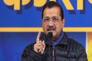 Former Delhi CM and AAP national convener Arvind Kejriwal addresses a press conference at the party office, in New Delhi, Tuesday, Jan. 14, 2025.