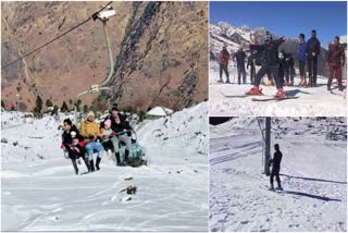 SKIING PRACTICE IN AULI BUGYALS