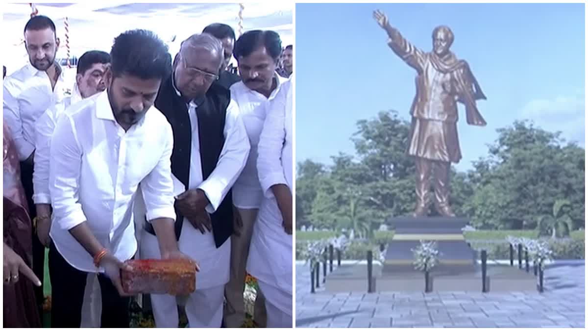 Rajiv Gandhi statue at secretariat