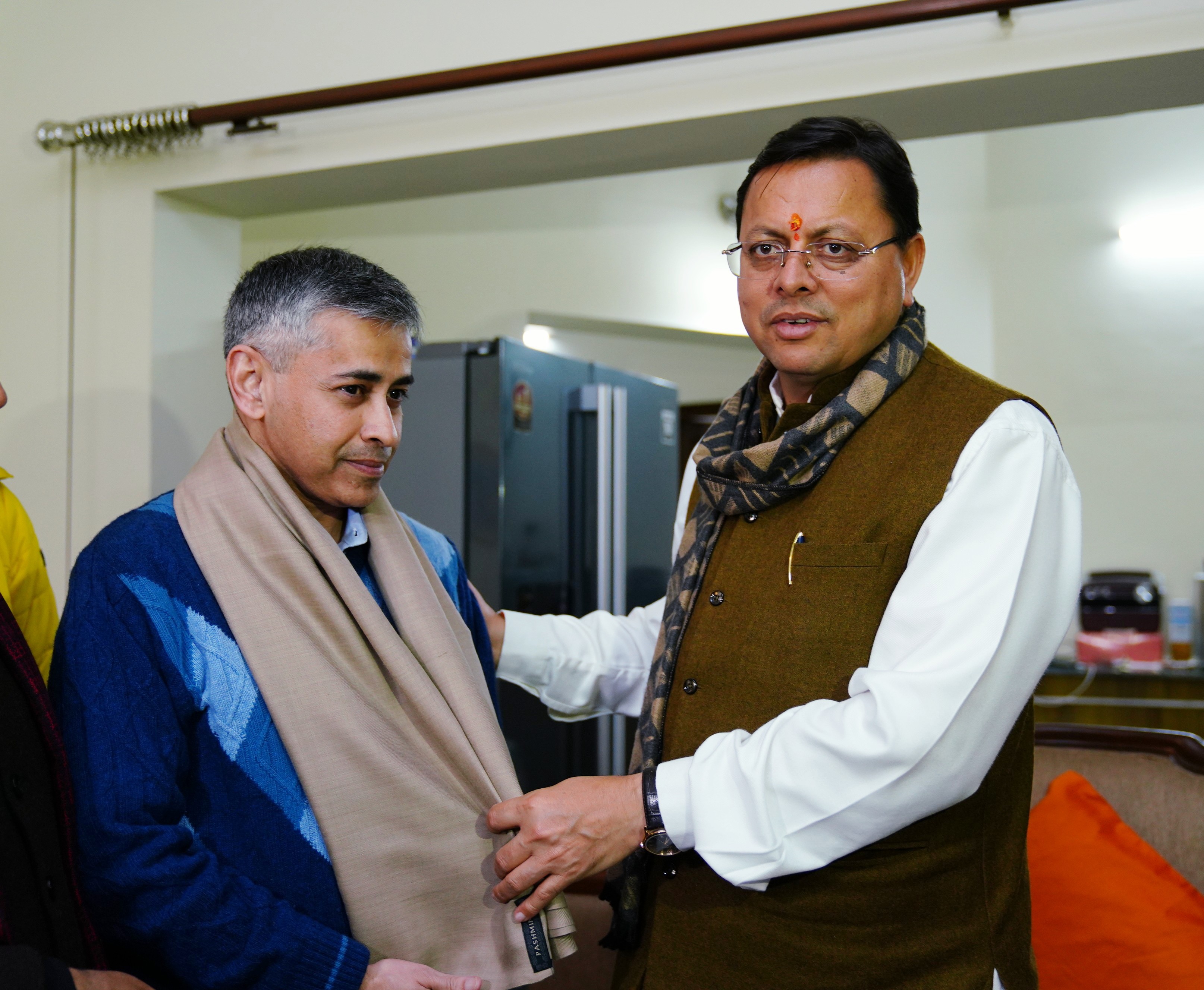 CM Dhami met Saurabh Vashisht