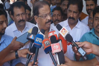 KPCC President K Sudhakaran  forest minister A K saseendran  forest department  Sudhakaran against forest officers  kannur