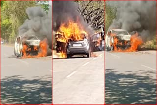 Car Fire Accident in Kothagudem