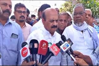 Former CM Basavaraj Bommai spoke to the media.