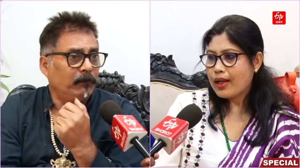 etv-bharat-exclusive-first-indian-artist-to-get-leonardo-da-vinci-award-dadul-chaliha-and-minakshi-borgohain