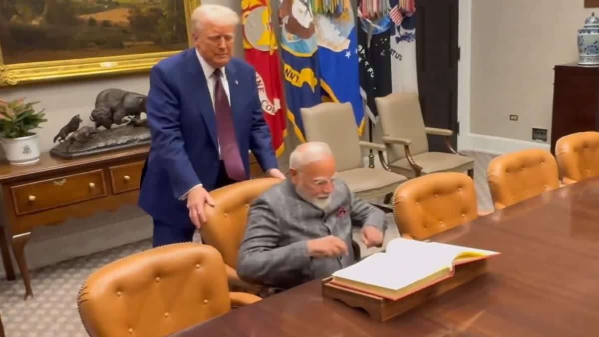 President Trump and PM Modi meeting