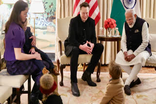 PM Modi with Elon musk family