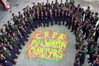 Students In Jammu Pay Tribute To CRPF Jawans On Pulwama Attack Anniversary