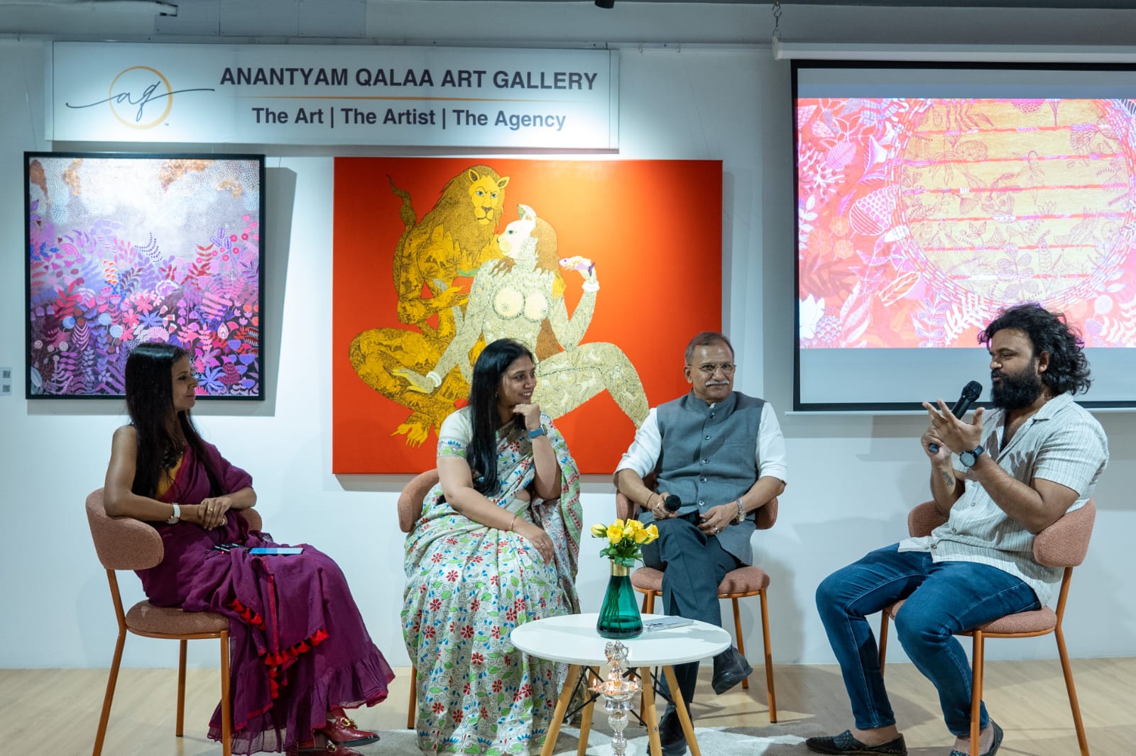 Jyotsna Kumar along with her sister Snighda Reddy, established Anantyam Qalaa, an art gallery, right in the middle of Kokapet, a bustling place for IT and real estate in Hyderabad