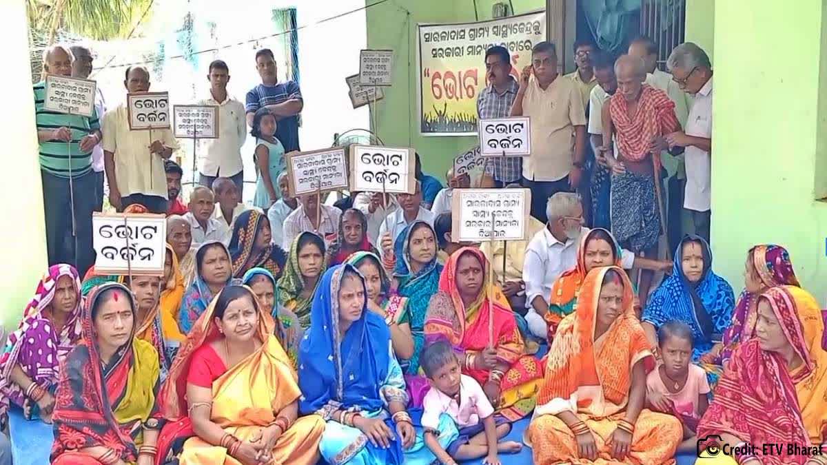 Villagers Protest