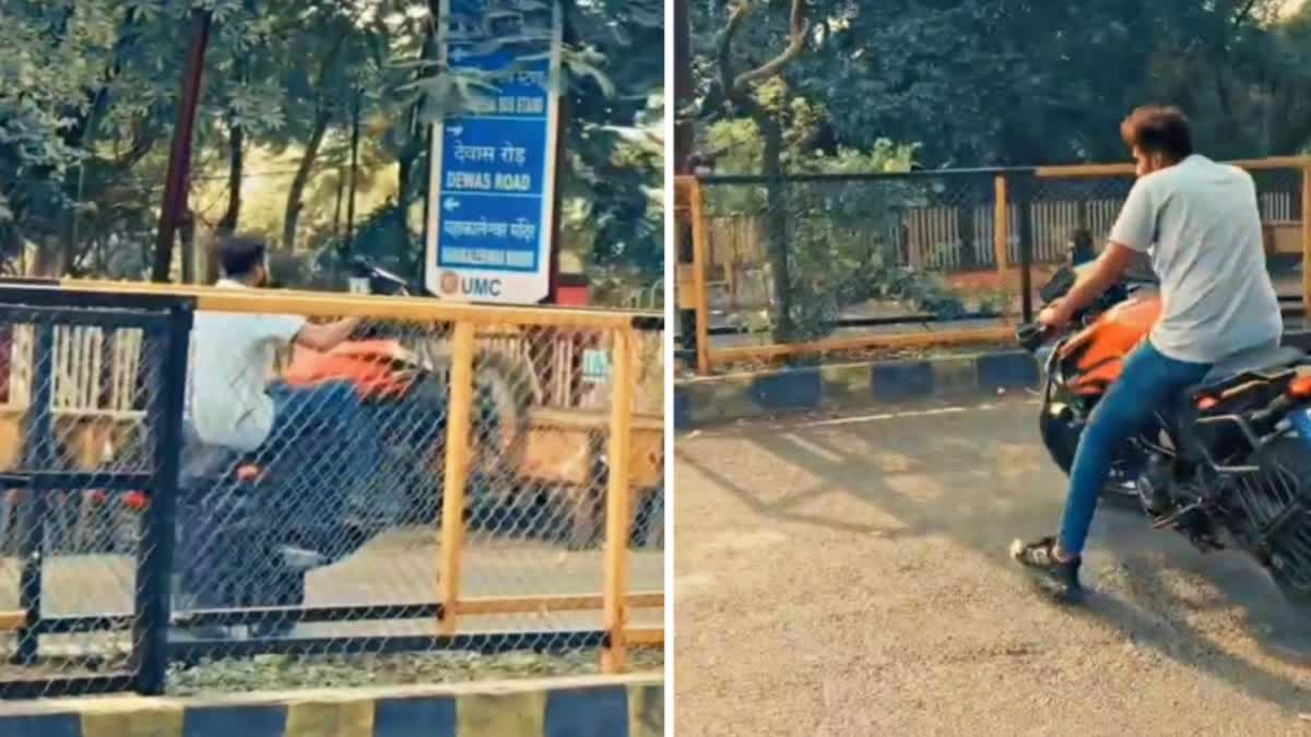 Man arrested & fined for performing bike stunts