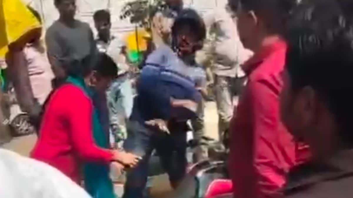 In Lucknow, woman was first hit then beaten with shoes