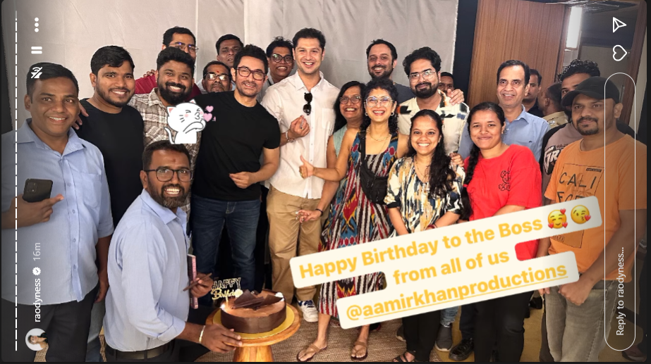 Aamir khan celebrated his 59th birthday