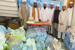 Distribution of Ramadan ration kits by Jamiat Ulema Hind Badhana