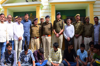 Barmer Police takes major action against illegal drugs and weapons, nine accused arrested