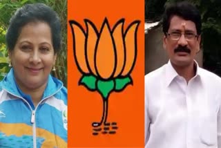 Lok Sabha election 2024  Padmini Thomas Joined BJP  Thampanoor Satheesh joined BJP  Congress