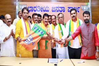 Former minister Baburao Chauhan, former MLA Vishwanath Patil joined BJP.