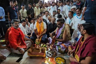 Bharat Jodo Nyay Yatra In Nashik Congress Leader Rahul Gandhi took darshan of Trimbakeshwar Jyotirling Mandir