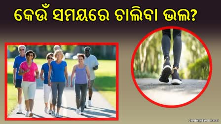 ଆପଣଙ୍କ ଦୈନିକ ଚାଲିବାର ଅଭ୍ୟାସ ଅଛି କି? କେଉଁ ସମୟ ସର୍ବୋତ୍ତମ, ଜାଣନ୍ତୁ