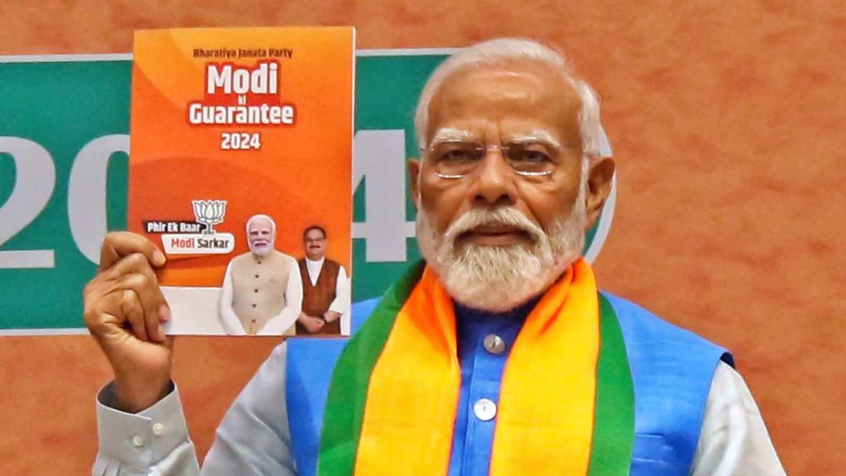 The BJP manifesto released on Sunday outlined how the Modi government will work towards making India the third largest economy in the world by strengthening the country’s economic prowess and making India the global hub for manufacturing.