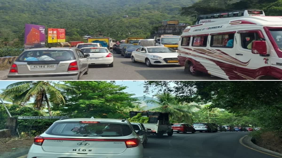 THAMARASSERY CHURAM  THAMARASSERY CHURAM TRAFFIC  താമരശേരി ചുരം  ഗതാഗതക്കുരുക്ക്