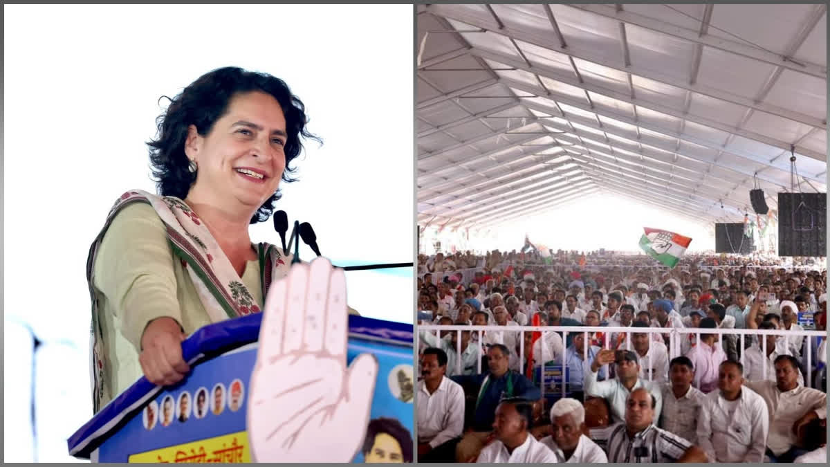 Prime Minister Narendra Modi was completely cut off from the people and their issues, and talks about meat and fish to divert people's attention, Congress leader Priyanka Gandhi Vadra said on Sunday, asserting that he shows "false bravery".