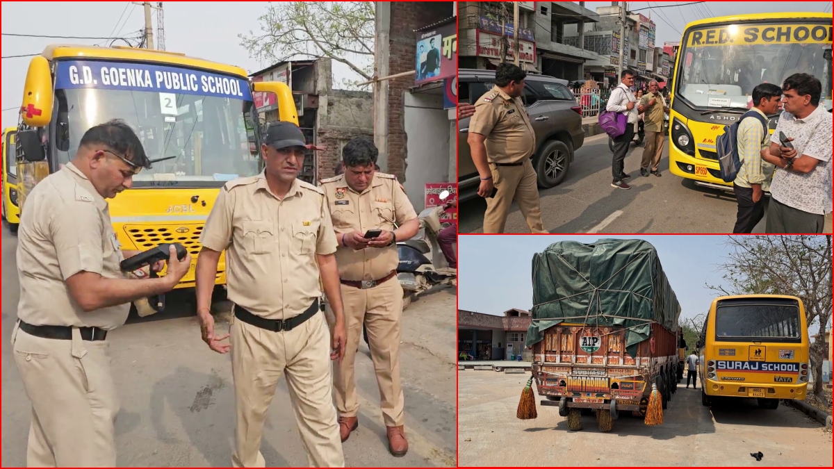 School Bus Accident Haryana Police action against school bus