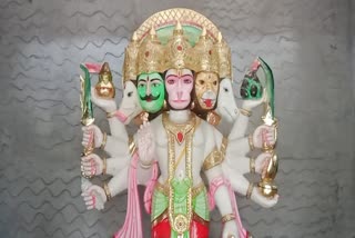 Panchmukhi Hanuman statue will be consecrated in Babadham Chalkari in Giridih on Ram Navmi 2024