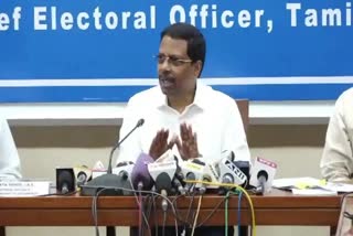 TN Chief Electoral Officer Satyabrata Sahoo