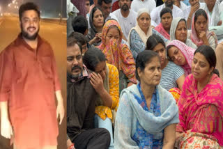 The family staged a dharna for the arrest of the killers of the murdered BJP leader in Nangal, refused to perform the cremation.