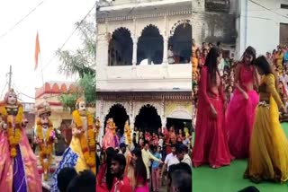 Gangaur city tour conducted on Gangaur festival in Chanderi