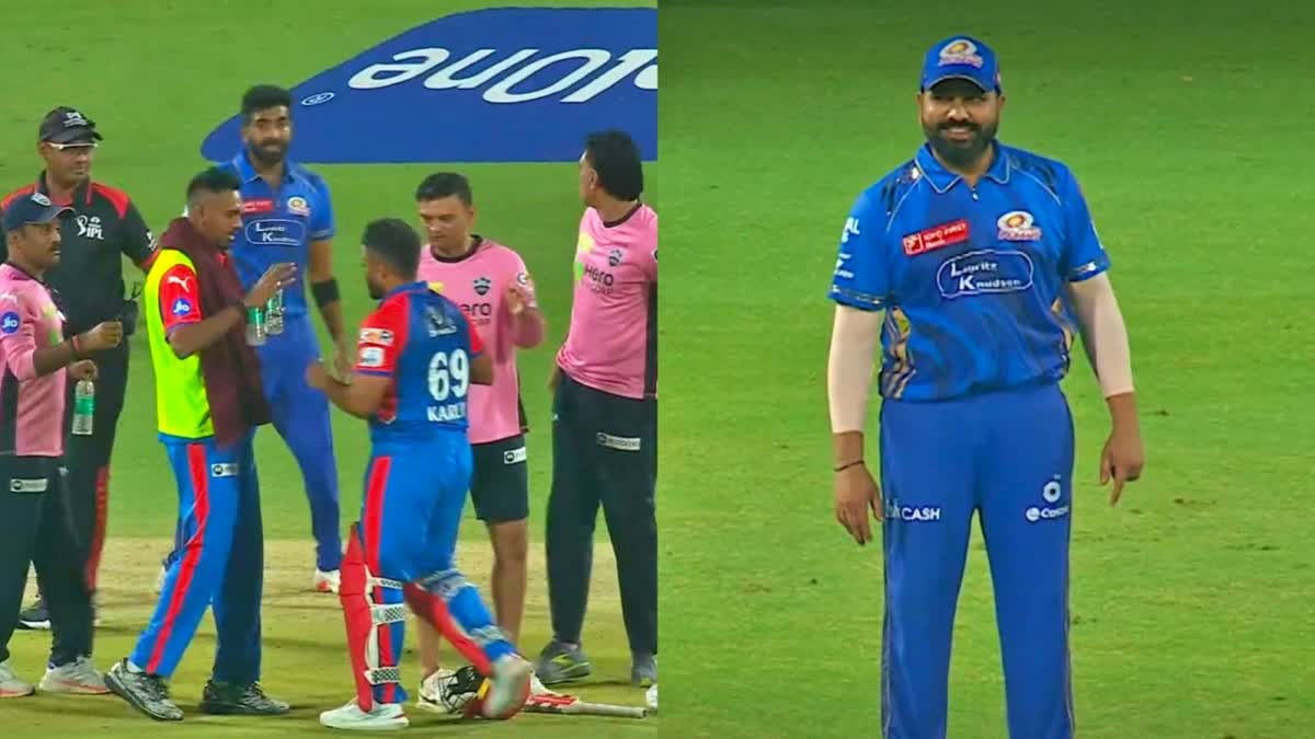 Jasprit Bumrah, Karun Nair and Rohit Sharma