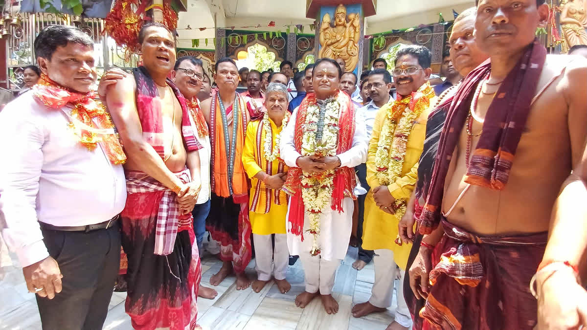 CM Mohan Majhi Maa Tarini Darsan