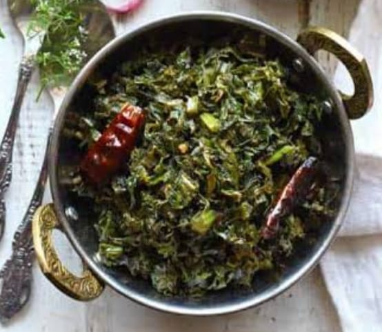 Assamese Pahadi Lai Ki Sabzi