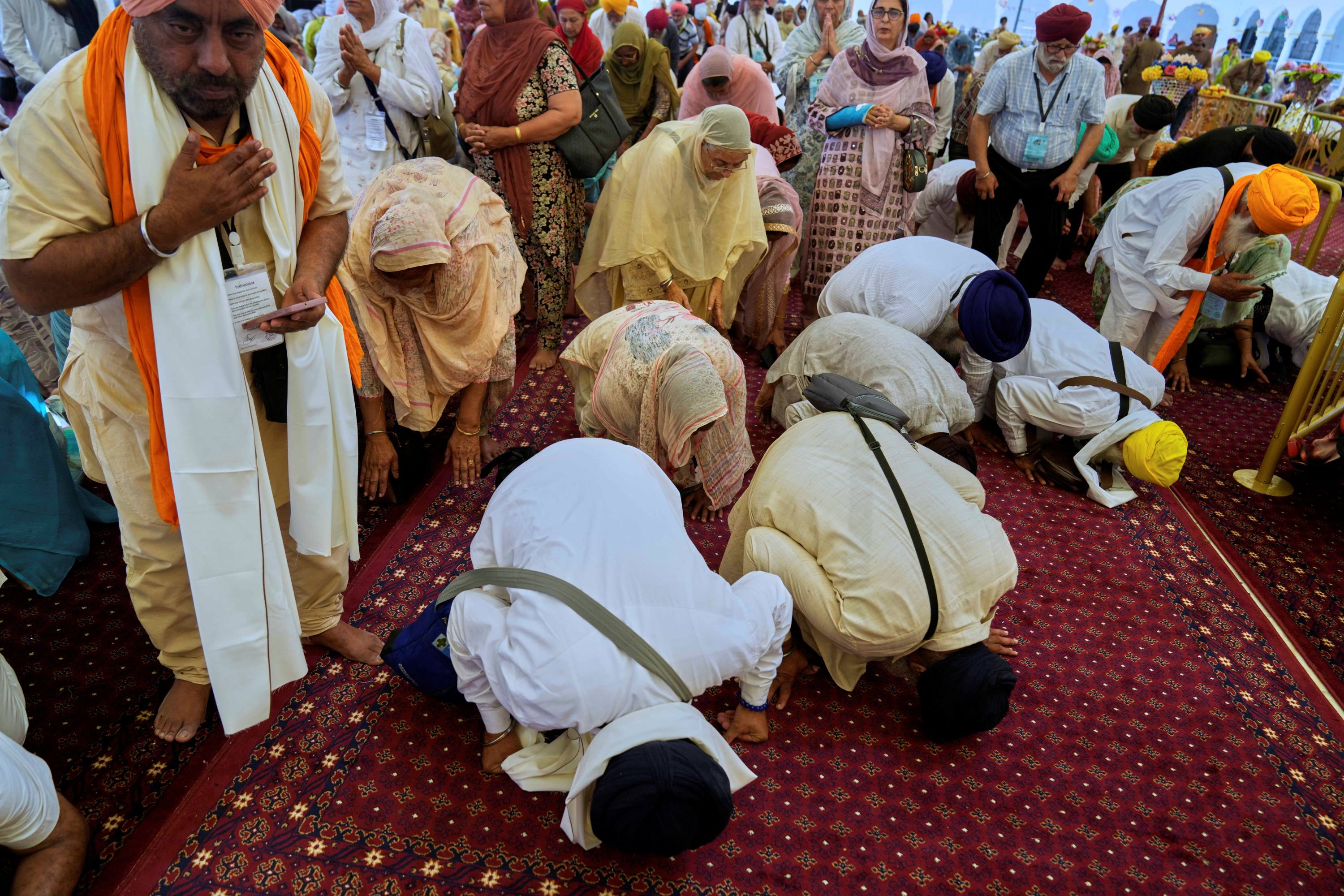 Sikh pilgrims visited the shrine of Gurdwara Janam Asthan in Nankana Sahib, some 75 kilometres west of Lahore, on the occasion of Vaisakhi.