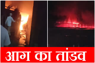 Huge fire broke out in a warehouse in Navada Manesar Gurugram