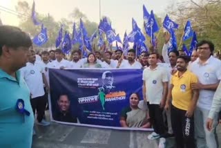 दिल्ली के बवाना में मैराथन दौड़