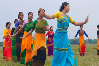 Rongali Bihu celebrations begin in Assam.