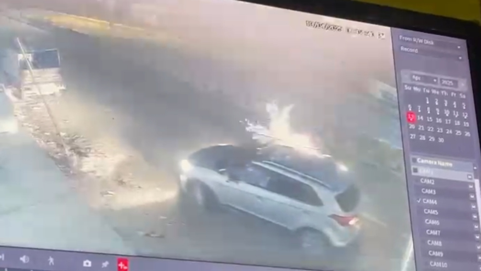 UP Accused threw bomb in car