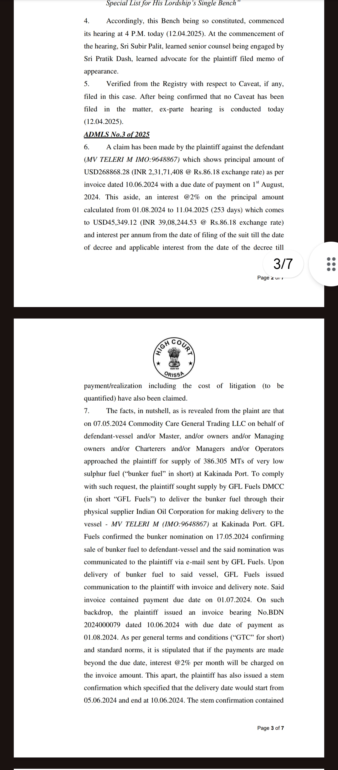 Orissa high court