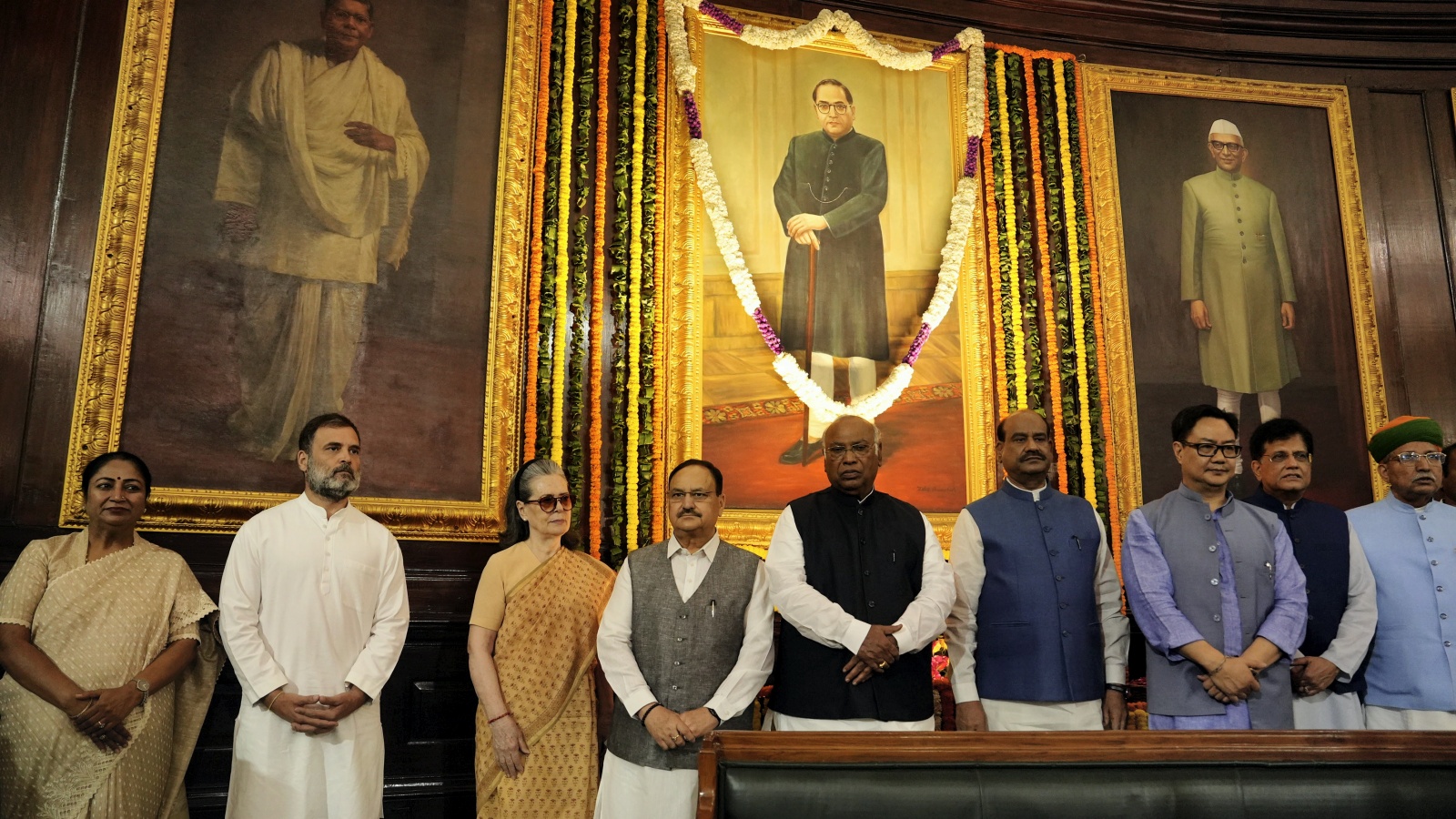 135th Ambedkar Jayanti Nation Pays Homage to Chief Architect Of Constitution President PM Floral Tributes Thousands Throng Deekshabhoomi