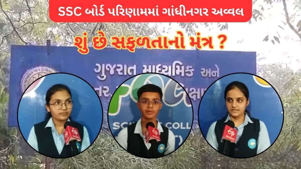 ગાંધીનગર SSC બોર્ડ પરિણામમાં પણ અવ્વલ