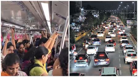 Hyderabad Metro Train Traffic