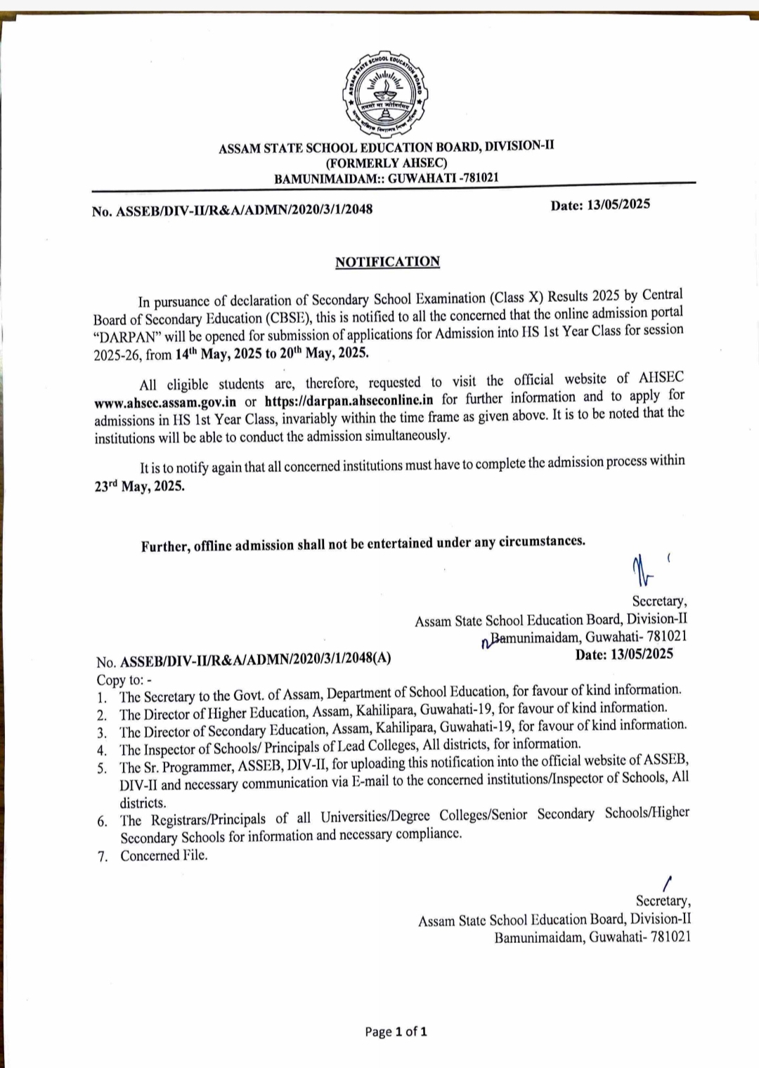 reopen Darpan portal