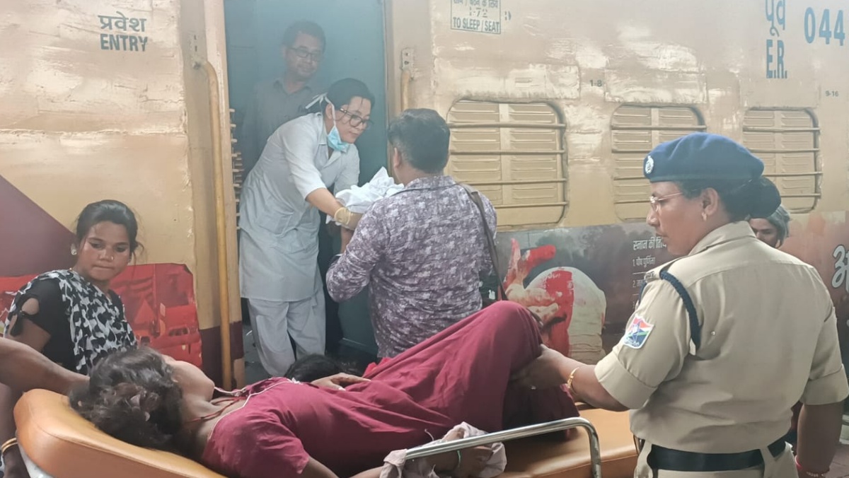 Baby Born On Moving Train